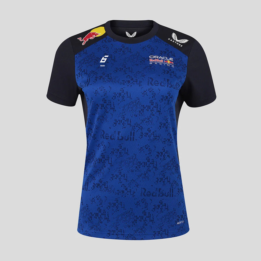 Red Bull póló, csapat, Isack Hadjar, női, kék, 2026