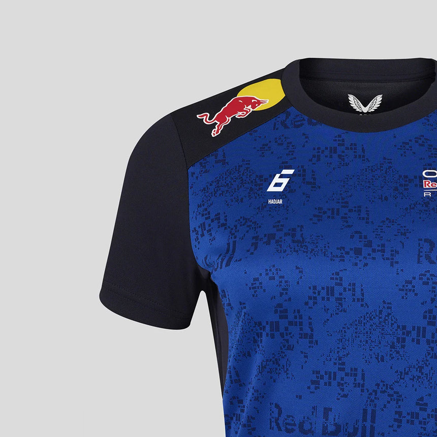 Red Bull póló, csapat, Isack Hadjar, női, kék, 2026