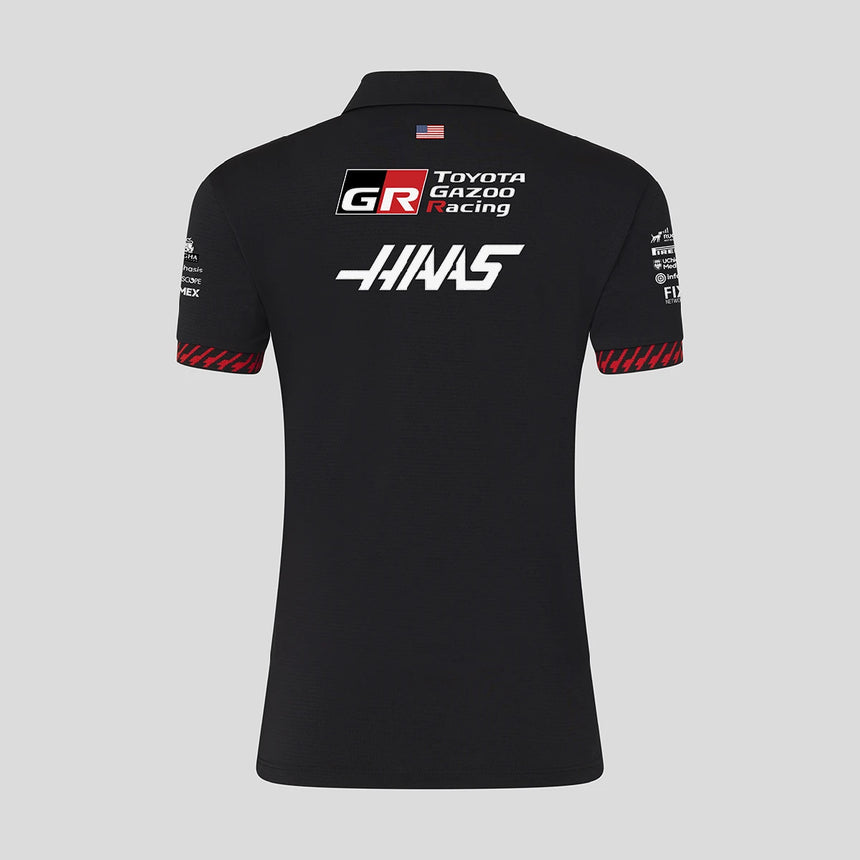 Haas F1 póló, csapat, női, fekete