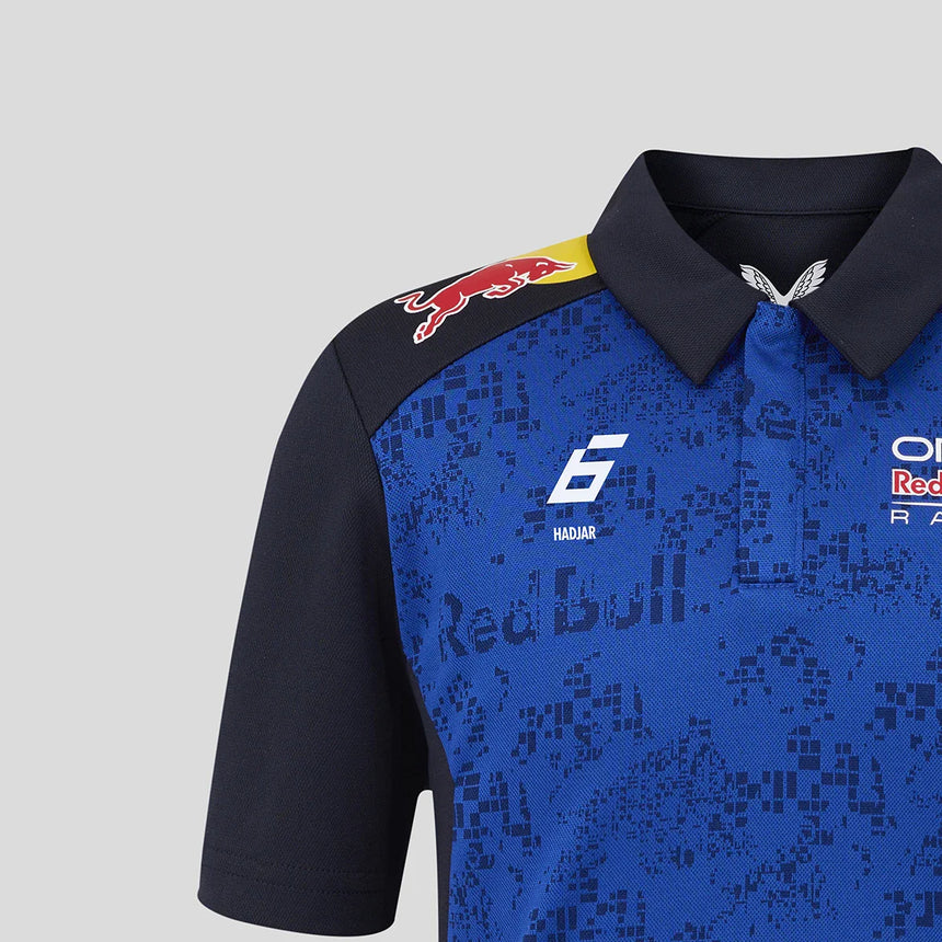 Red Bull póló, csapat, Isack Hadjar, gyerekek, kék, 2026