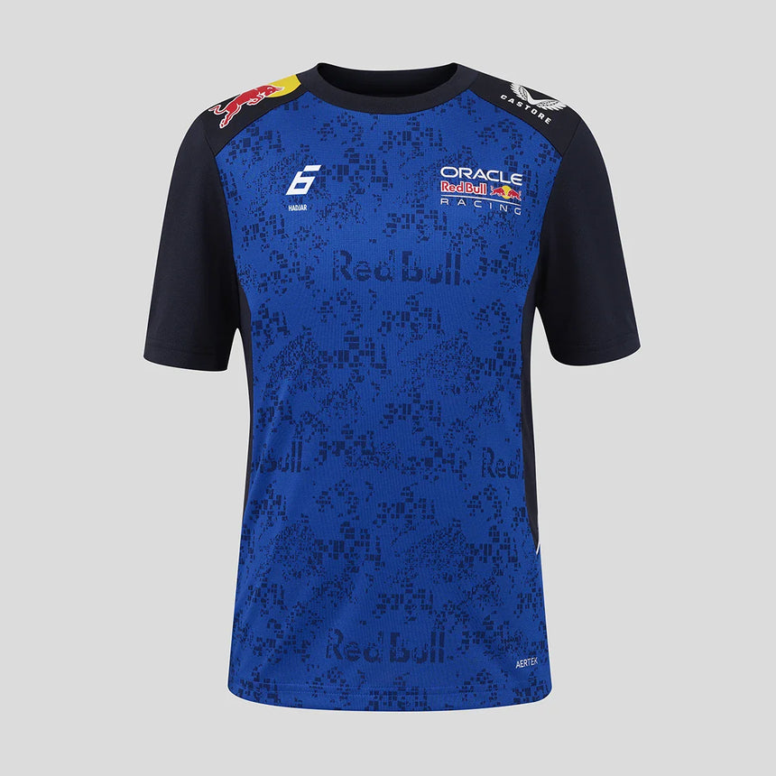 Red Bull póló, csapat, Isack Hadjar, gyerekek, kék, 2026