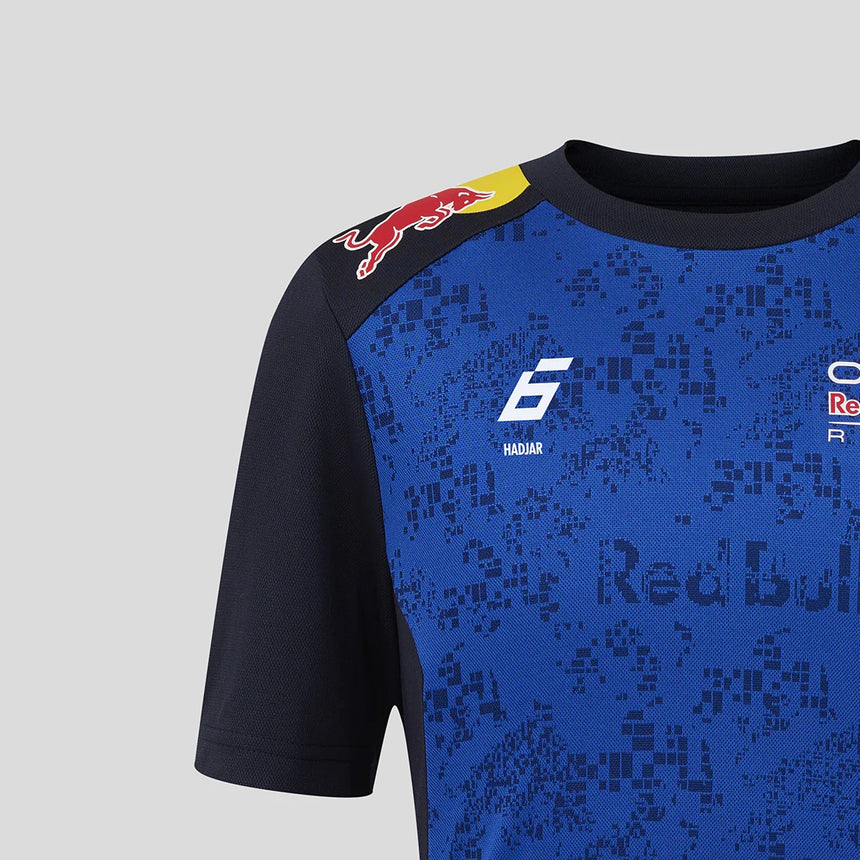 Red Bull póló, csapat, Isack Hadjar, gyerekek, kék, 2026