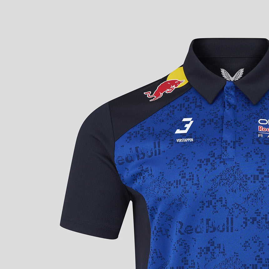 Red Bull póló, csapat, Max Verstappen, kék