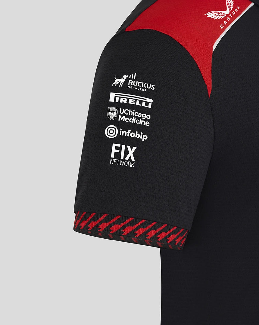 Haas F1 póló, csapat, fekete