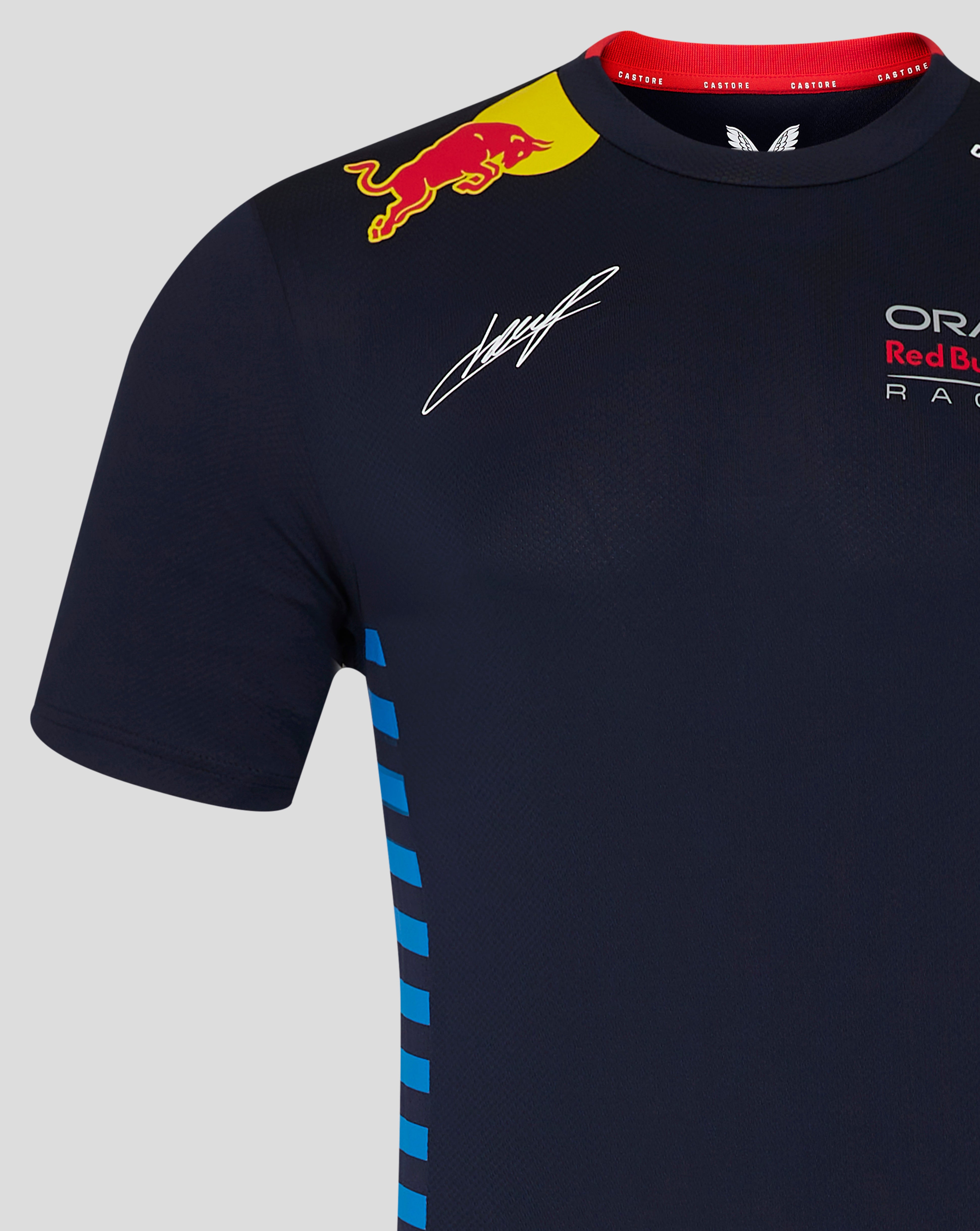 Red Bull crew neck t-shirt, Castore, Sergio Pérez, blue, 2024