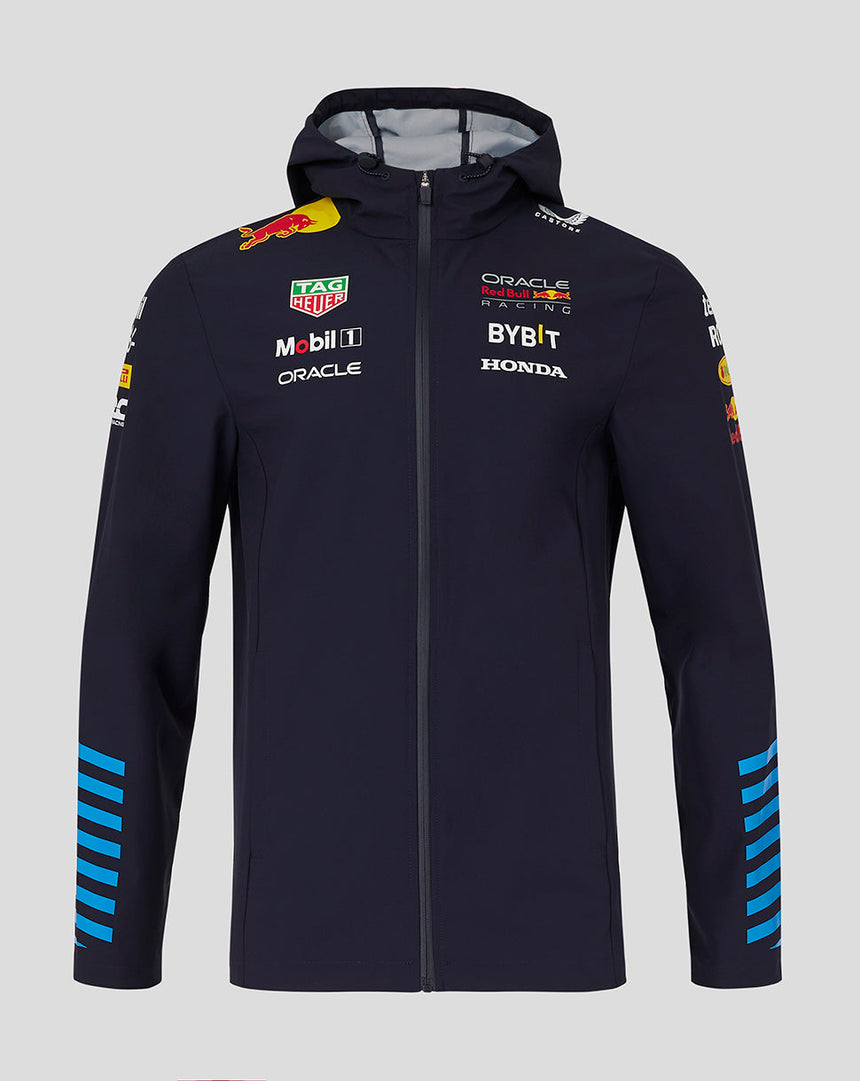 Red Bull jacket, Castore, team, water repellent, blue, 2024