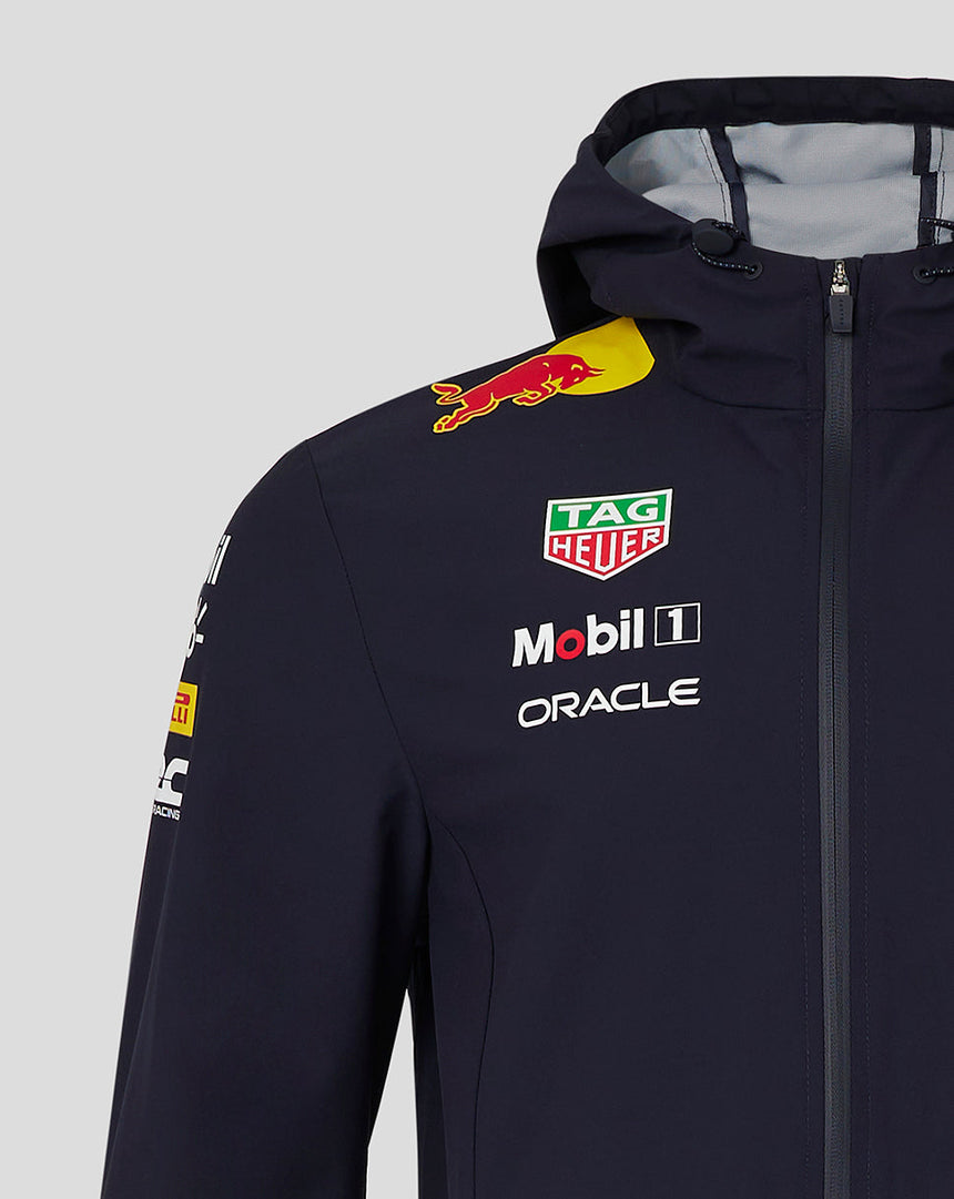 Red Bull jacket, Castore, team, water repellent, blue, 2024
