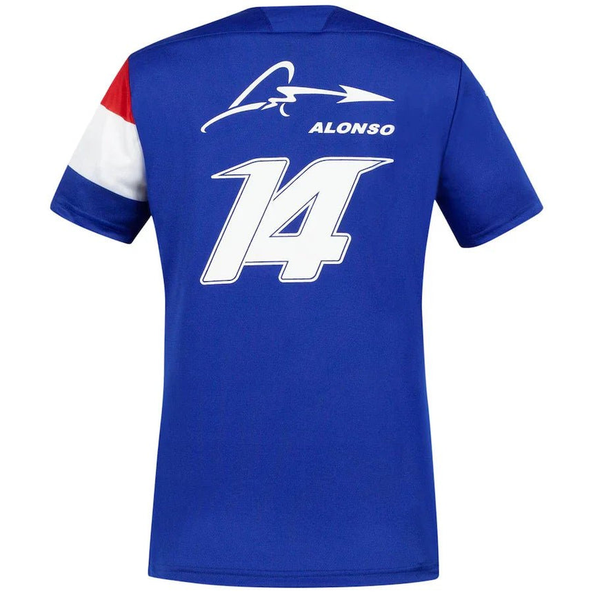 Alpine Női póló, Fernando Alonso 14 Csapat, Kék, 2021 - FansBRANDS® - HU