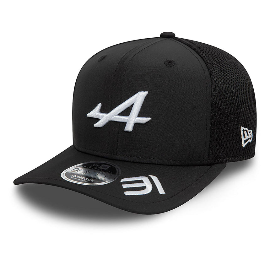 Alpine cap, New Era, Esteban Ocon, 9FIFTY, black, 2024