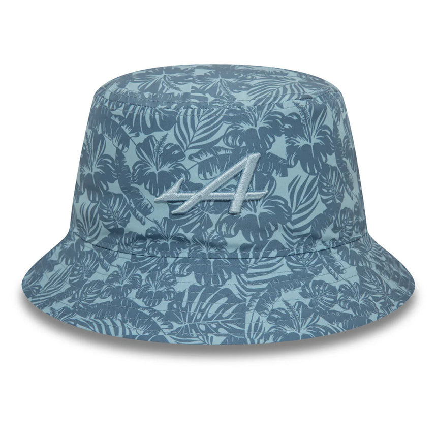 Alpine bucket hat, New Era, floral pattern, blue