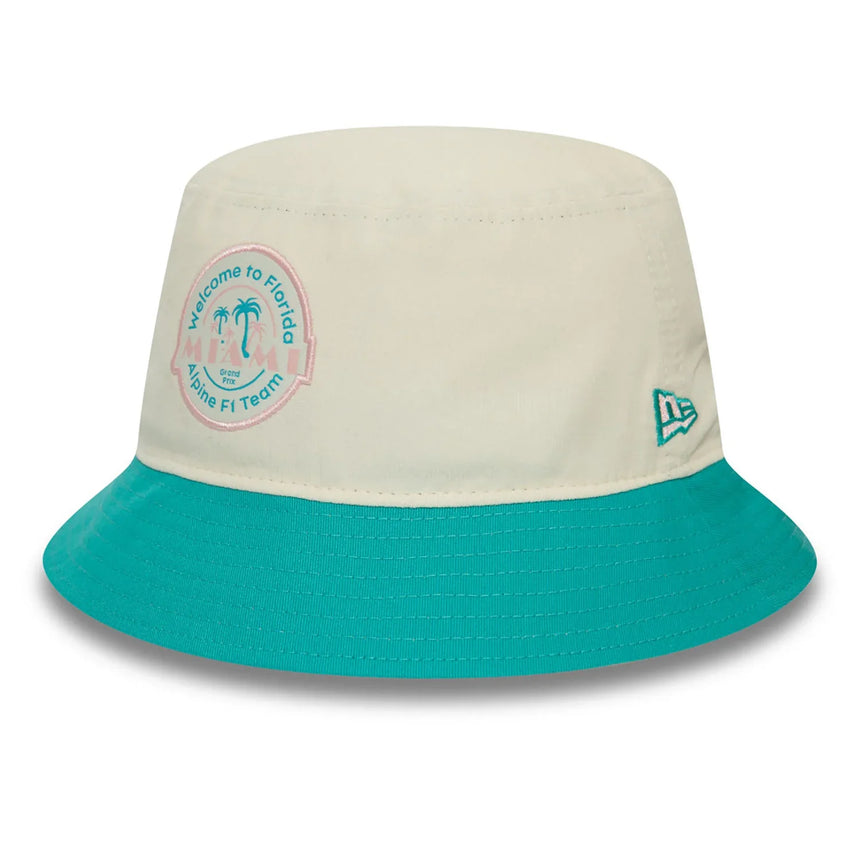 Alpine fisherman's cap, New Era, Miami, white, 2024