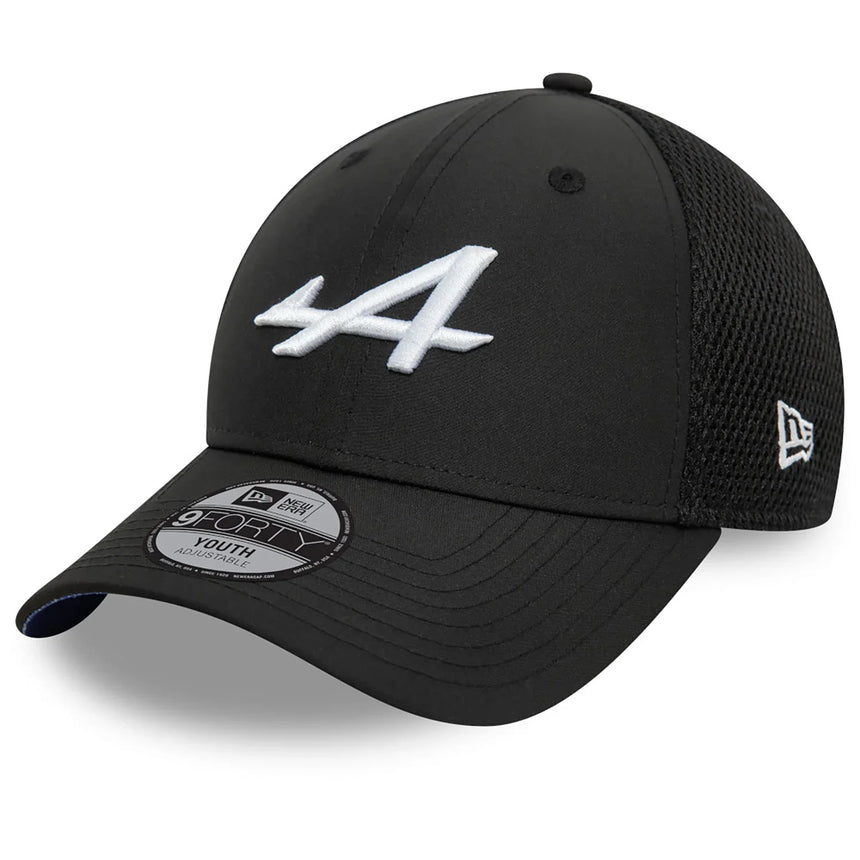 Alpine cap, New Era, team, 9FORTY, kids, black, 2024