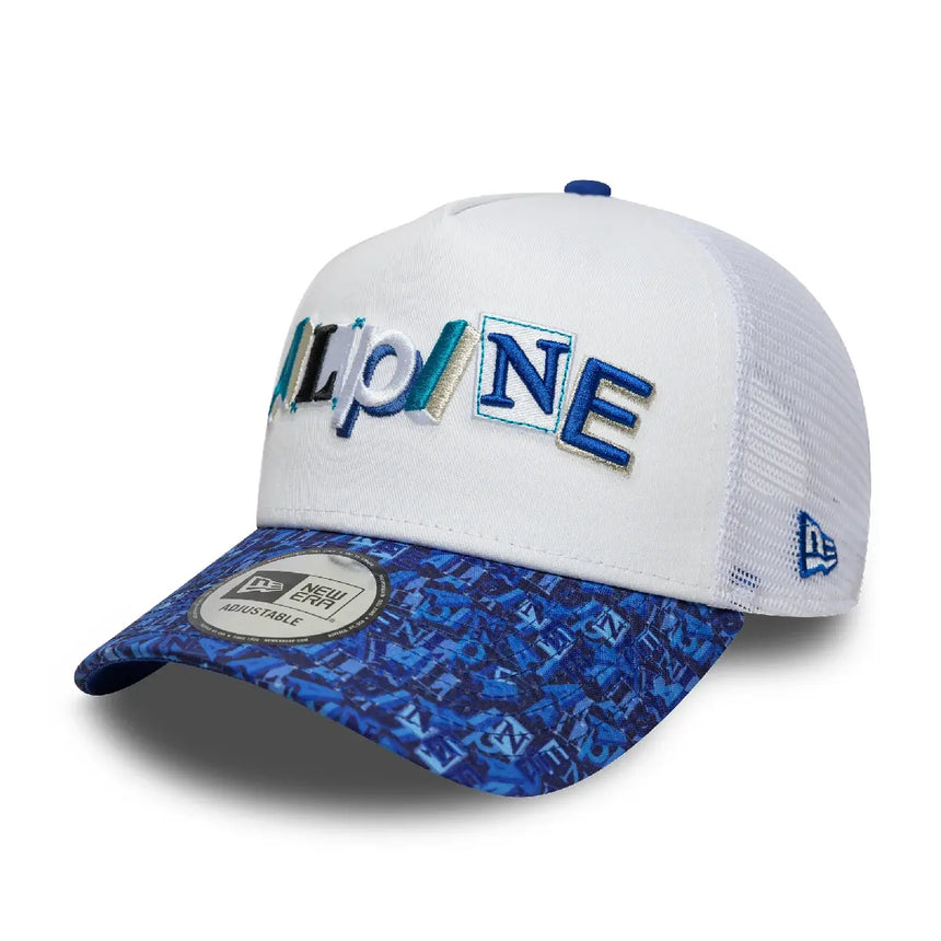 Alpine trucker sapka, AOP, fehér