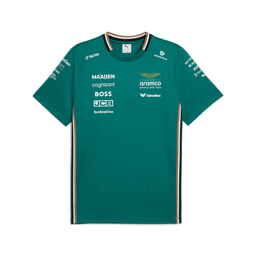 Aston Martin AMF1, Puma csapat póló, Zöld 🔥 - FansBRANDS® - HU