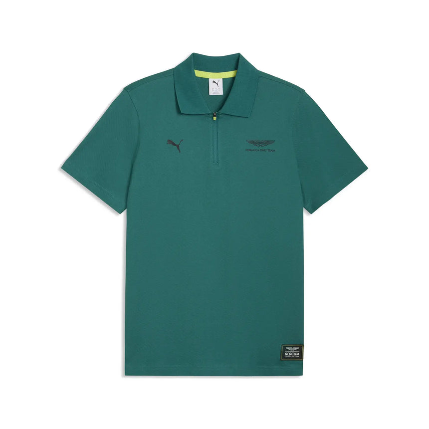 Aston Martin polo, Jaquard, normál szabás, Puma, zöld