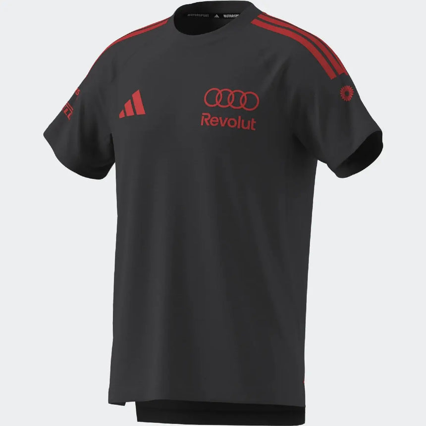 Audi póló, csapat, mechanikus, adidas, szürke, 2026