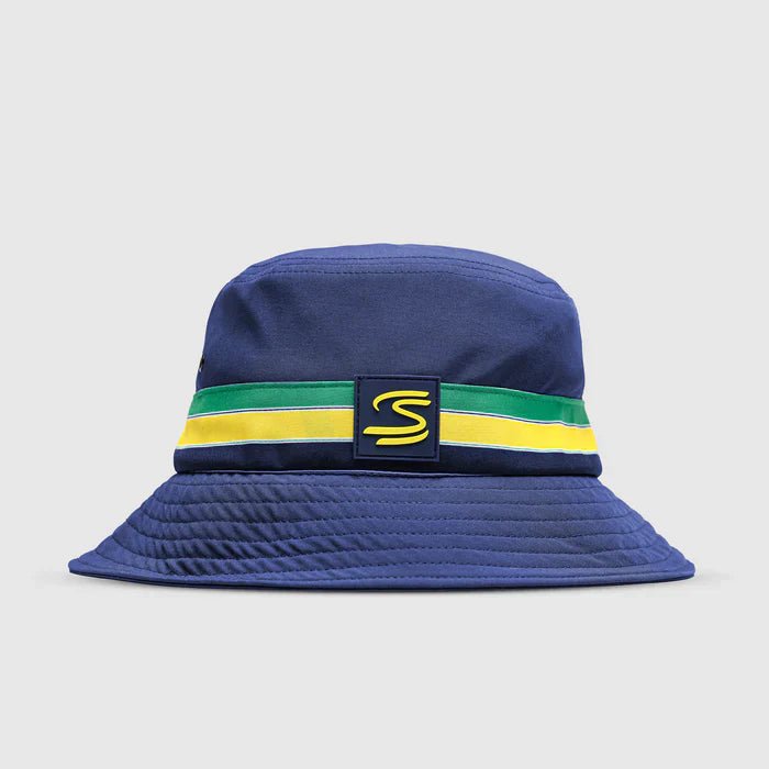 Ayrton Senna bucket kalap, csíkos, kék - FansBRANDS®