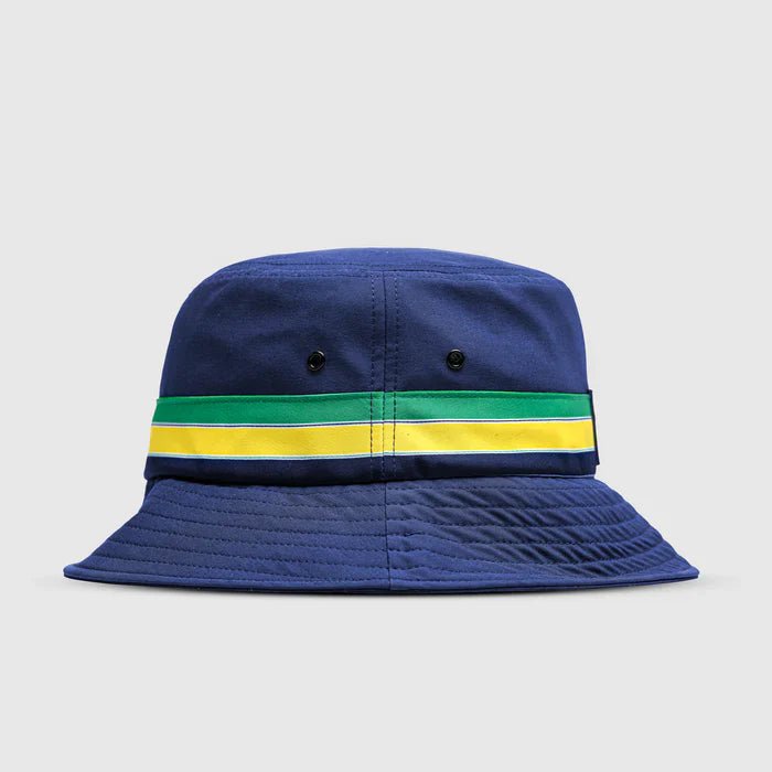 Ayrton Senna bucket kalap, csíkos, kék - FansBRANDS®