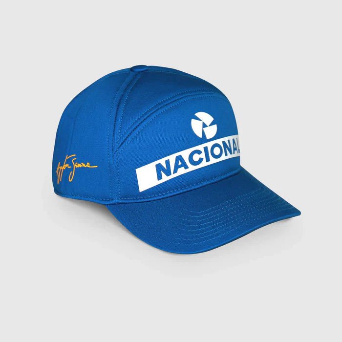 Ayrton Senna sapka, Nacional, vintage, washed, kék - FansBRANDS®