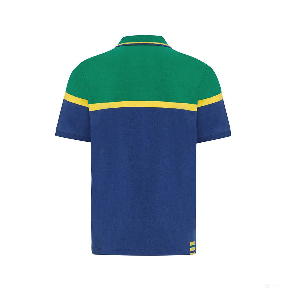 Ayrton Senna Stripe Galléros Póló - FansBRANDS®