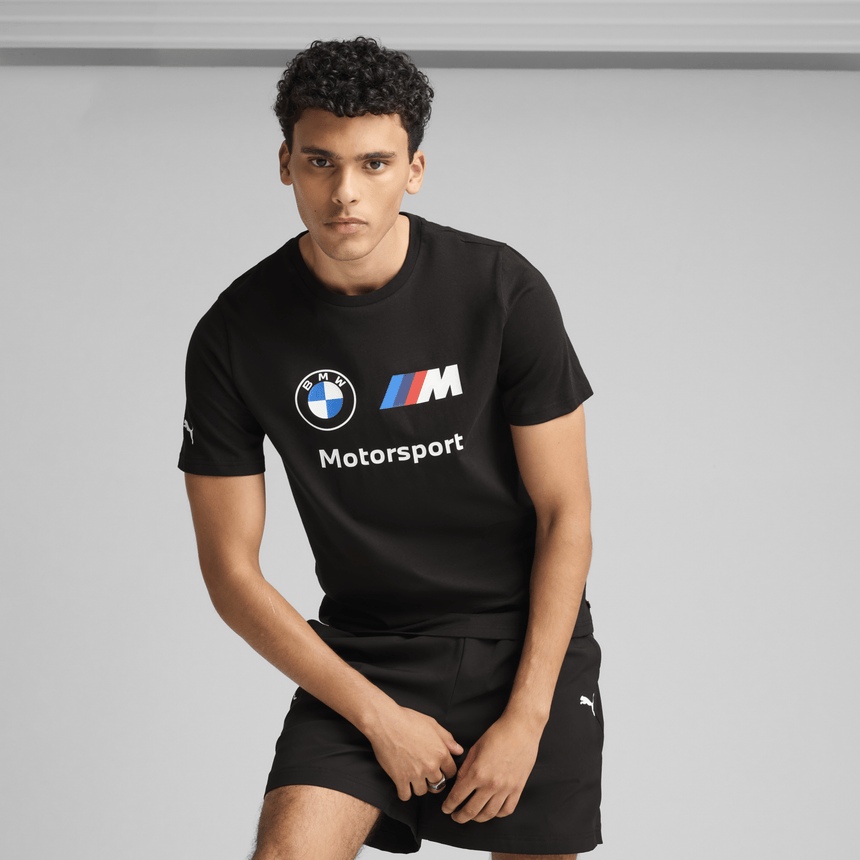 BMW logo Póló, Puma, Essential, MMS, fekete 🔥 - FansBRANDS® - HU