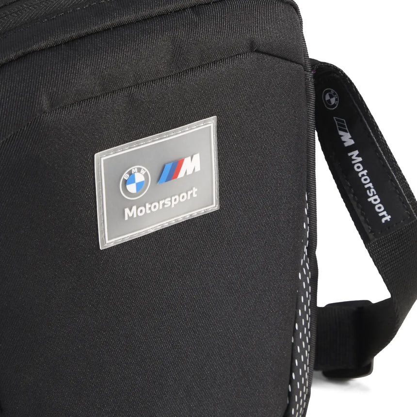 Fekete válltáska BMW M Motorsport logóval, Puma.