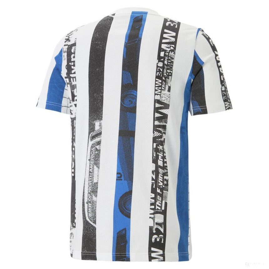 BMW MMS környakú póló, Puma, Striped, fehér - FansBRANDS® - HU