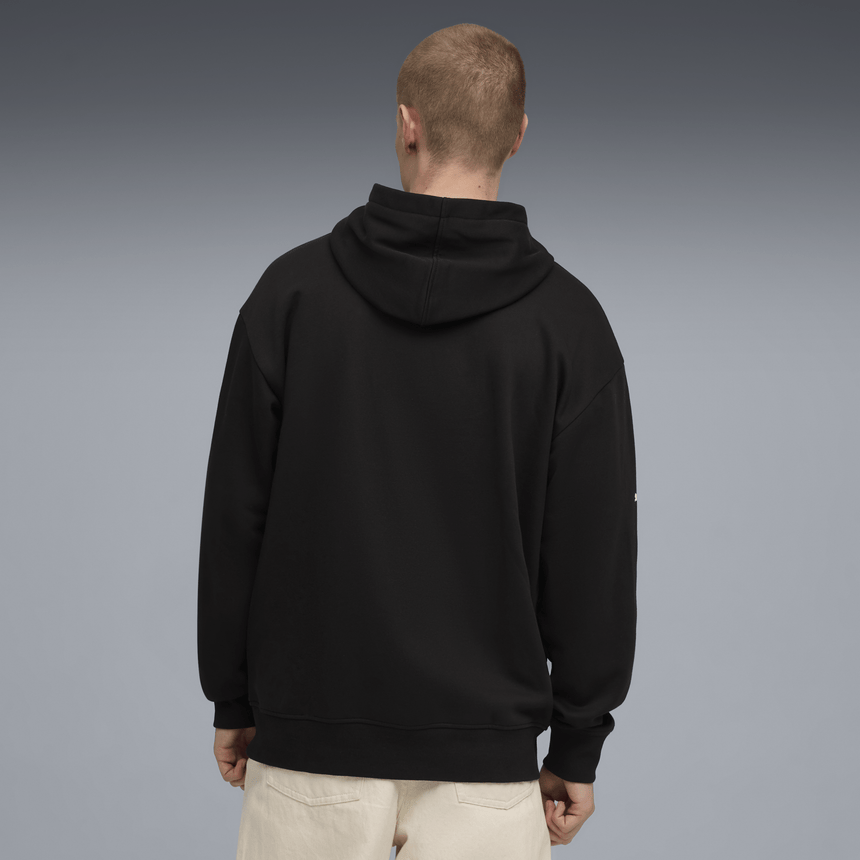 BMW Polár Kapucnis Pulóver, Puma, MMS, essential+, fekete 🔥 - FansBRANDS® - HU