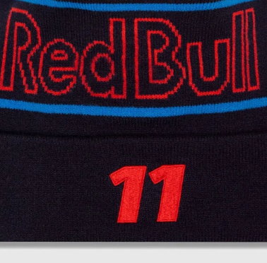 Red Bull winter cap, NEW ERA, Sergio Perez, team, blue, 2024