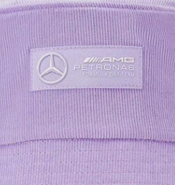 Mercedes bucket hat, retro cord, purple