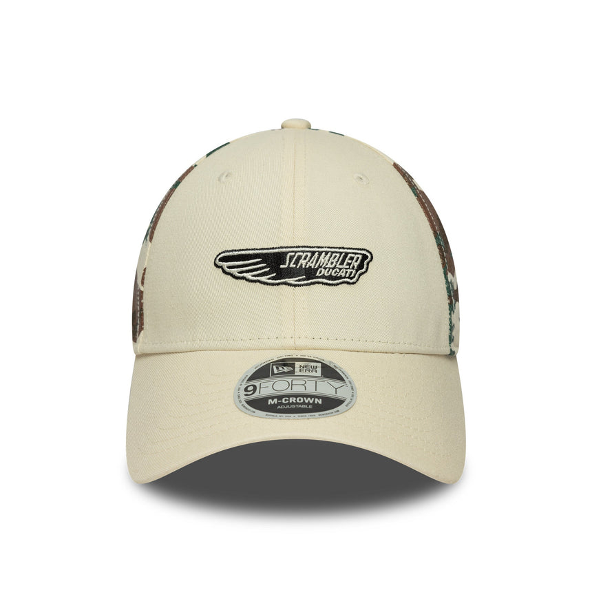Ducati sapka, Scrambler kamuflázzal, New Era, 9FORTY, bézs - FansBRANDS® - HU