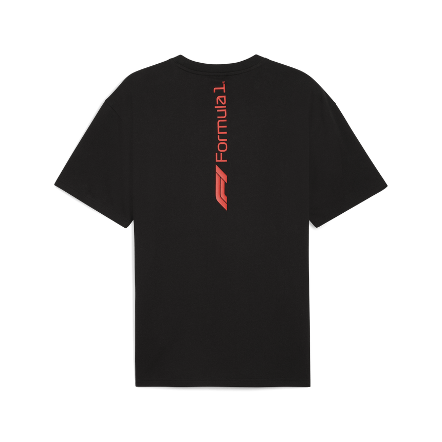 F1 mintás Póló, Puma, Essetial+, kényelmes szabás, fekete 🔥 - FansBRANDS® - HU