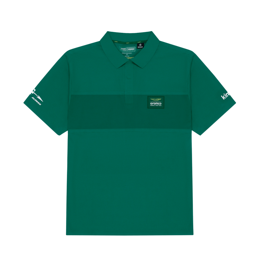 Fernando Alonso galléros póló, Kimoa, minimal, zöld, 2024 - FansBRANDS® - HU