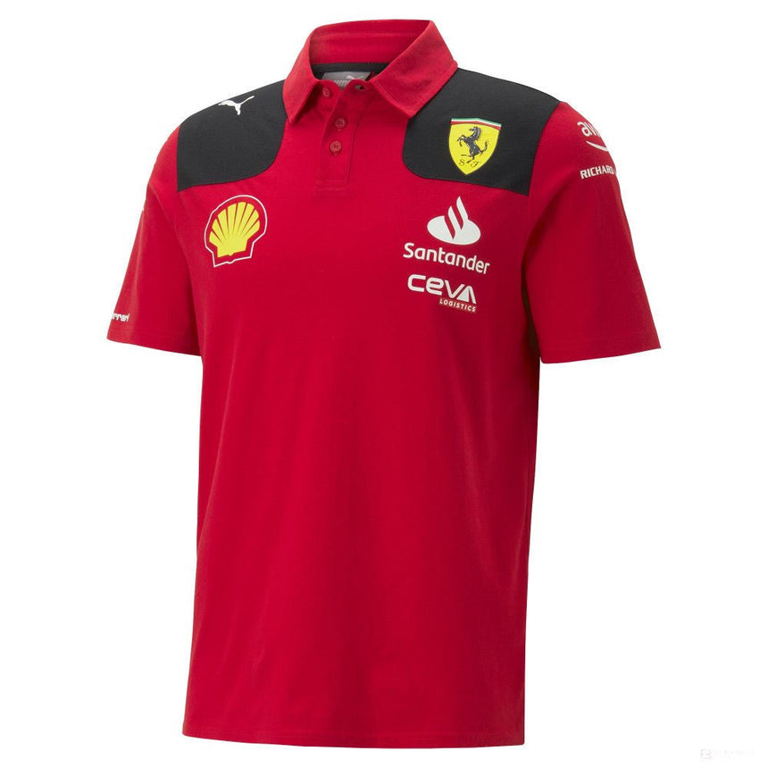 Ferrari galléros póló, Puma, csapat, piros, 2023 - FansBRANDS® - HU
