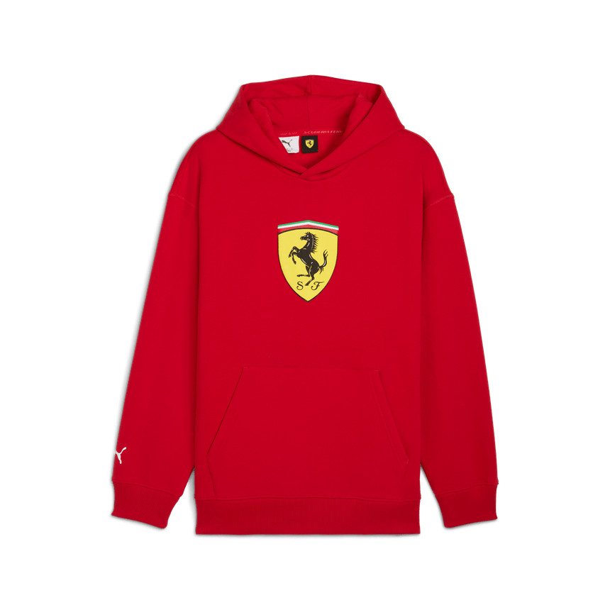 Ferrari Kapucnis Pulóver, Puma, sportswear, pajzs lógós, piros 🔥 - FansBRANDS® - HU