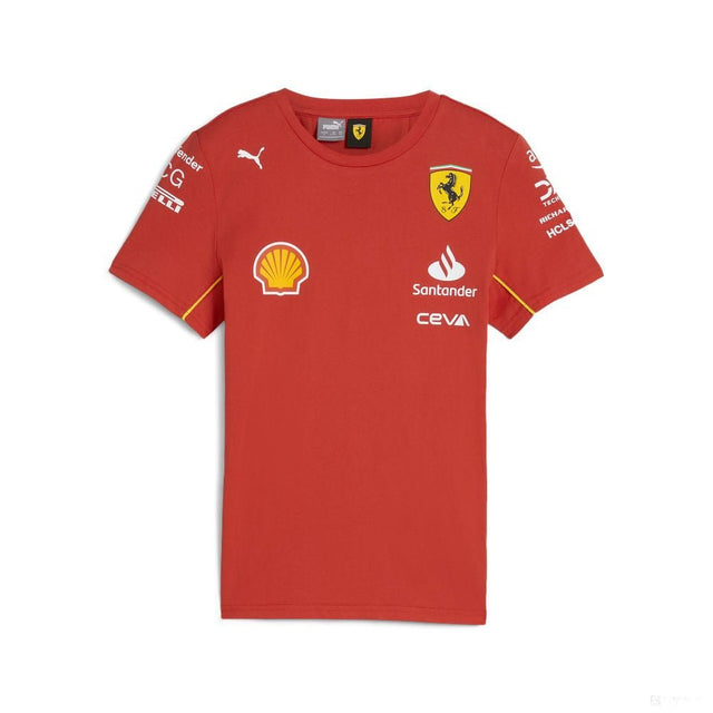 Ferrari környakú póló, Puma, csapat, gyerek, piros, 2024 - FansBRANDS®