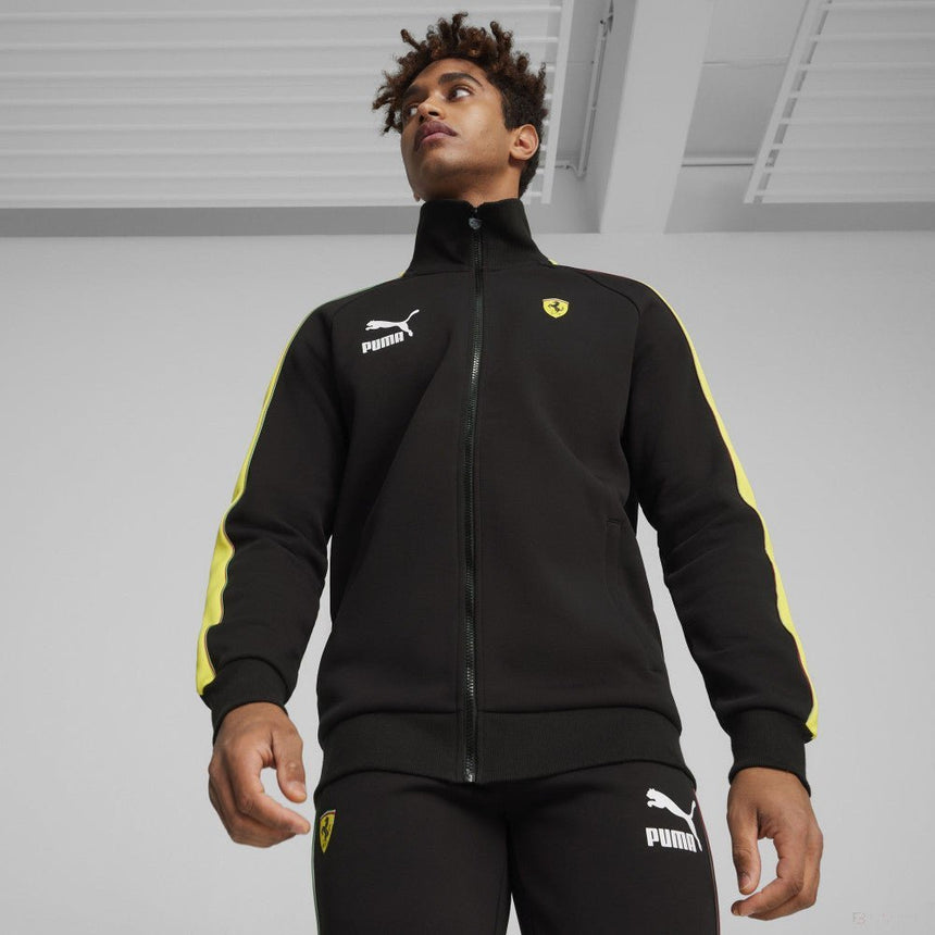 Ferrari pulóver, Puma, Race Iconic T7 Track, fekete - FansBRANDS® - HU