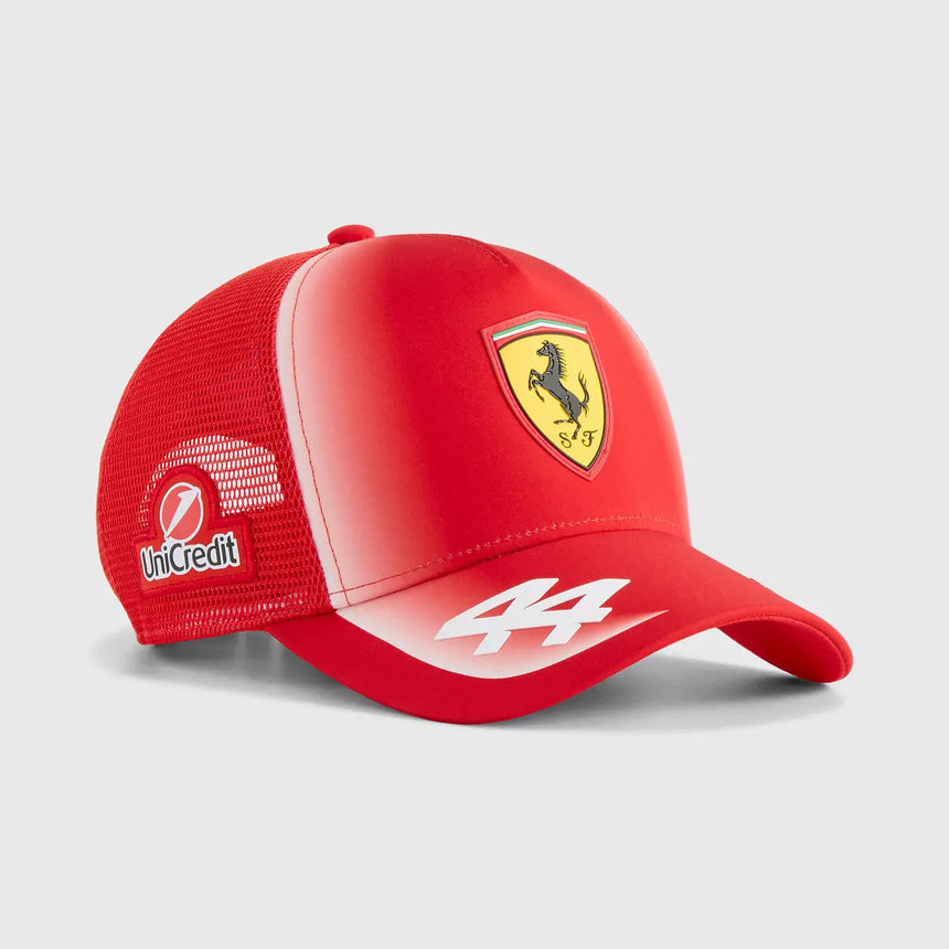 Ferrari trucker sapka, csapat, Lewis Hamilton, gyerekek, piros