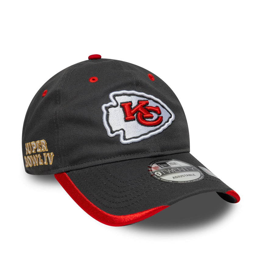 Kansas City Chiefs sapka, csapat kitűző, New Era, 9TWENTY, egyszerű, szürke - FansBRANDS® - HU