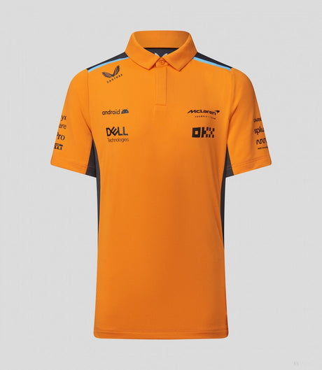 McLaren galléros póló, csapat, gyerek, papaya, 2023 - FansBRANDS®