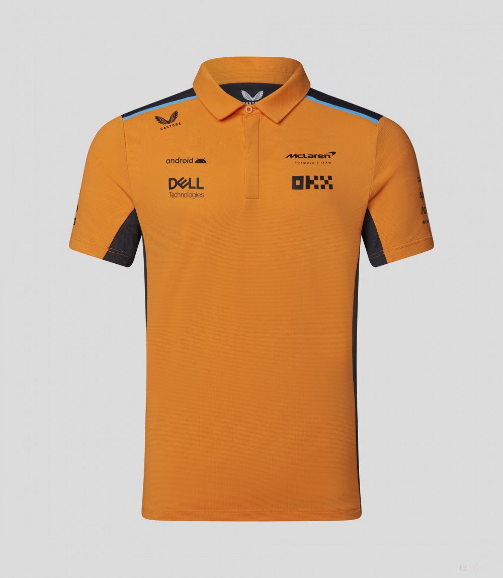 McLaren galléros póló, csapat, papaya, 2023 - FansBRANDS®