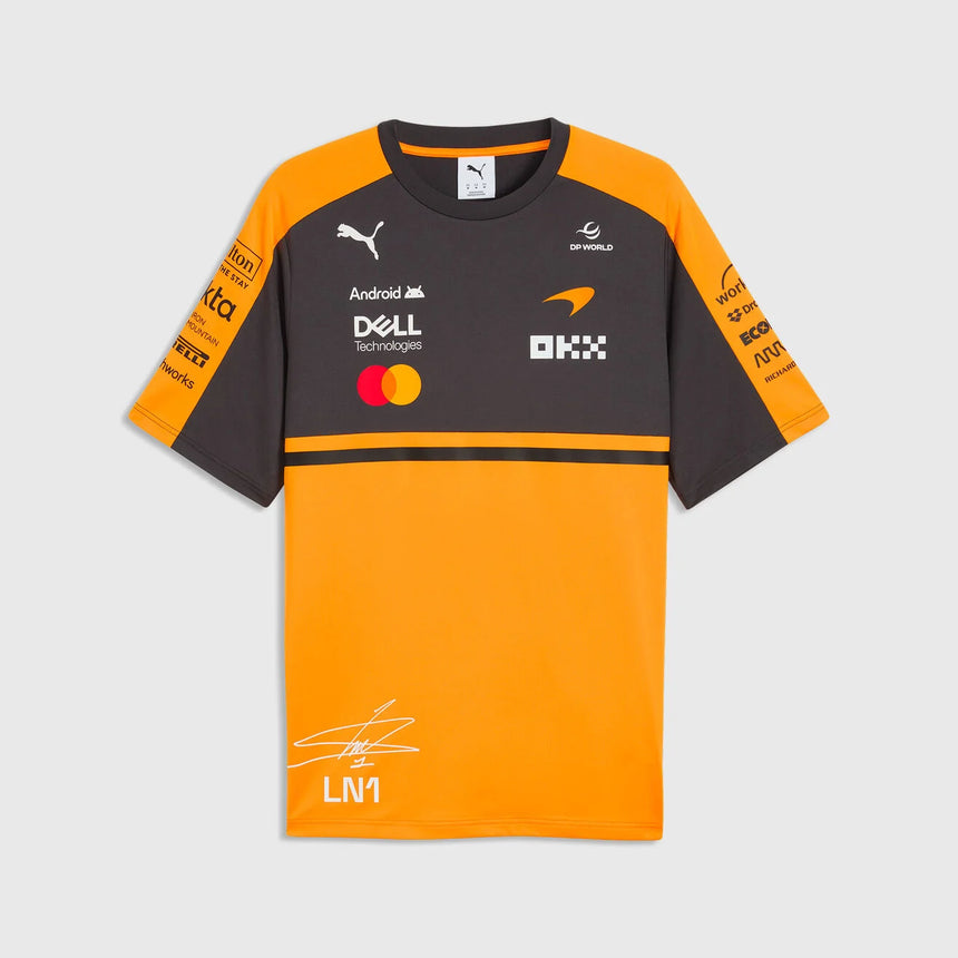 McLaren póló, csapat, Lando Norris, papaya