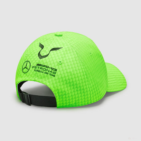 Mercedes baseball sapka, Lewis Hamilton, gyerek, neon zöld, 2023 - FansBRANDS®