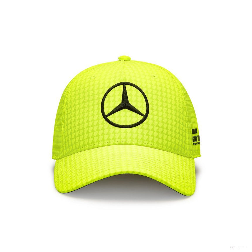Mercedes baseball sapka, Lewis Hamilton, neon sárga, 2023 - FansBRANDS® - HU