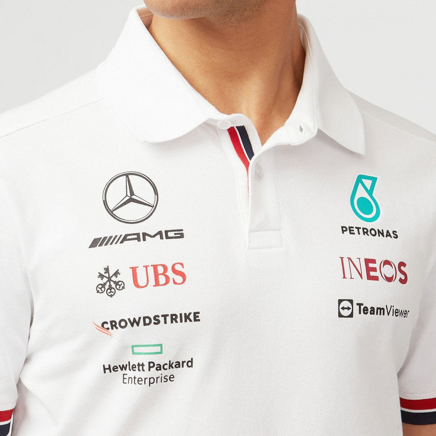 Mercedes Galléros Csapat Póló, Fehér, 2022 - FansBRANDS®