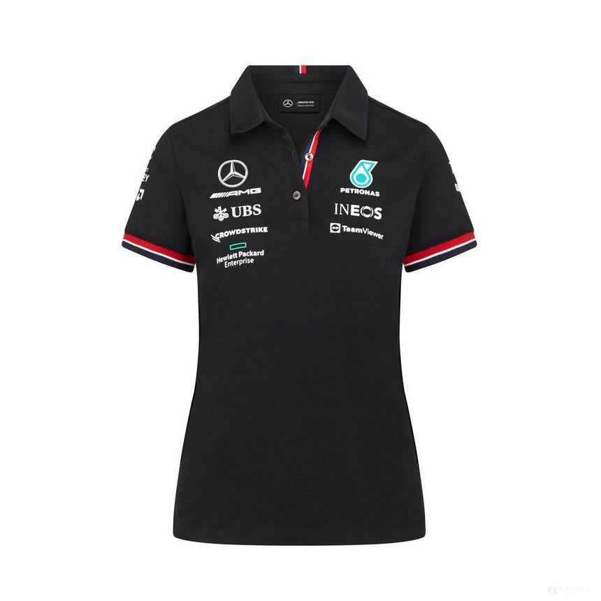 Mercedes Galléros Női Csapat Póló, Fekete, 2022 - FansBRANDS®