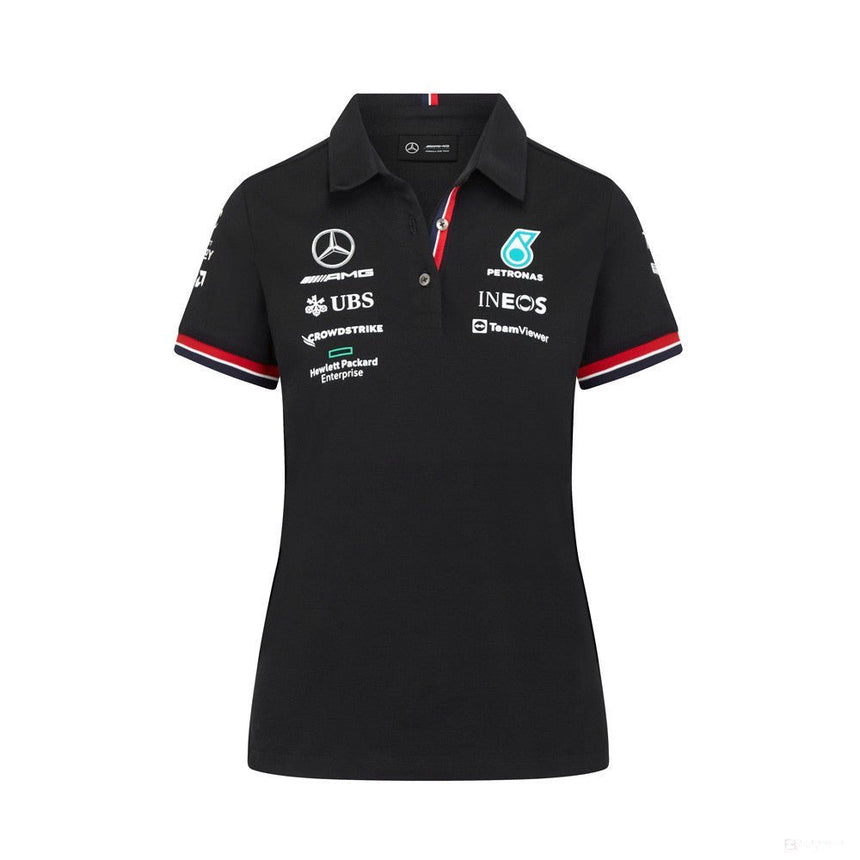 Mercedes Galléros Női Csapat Póló, Fekete, 2022 - FansBRANDS® - HU