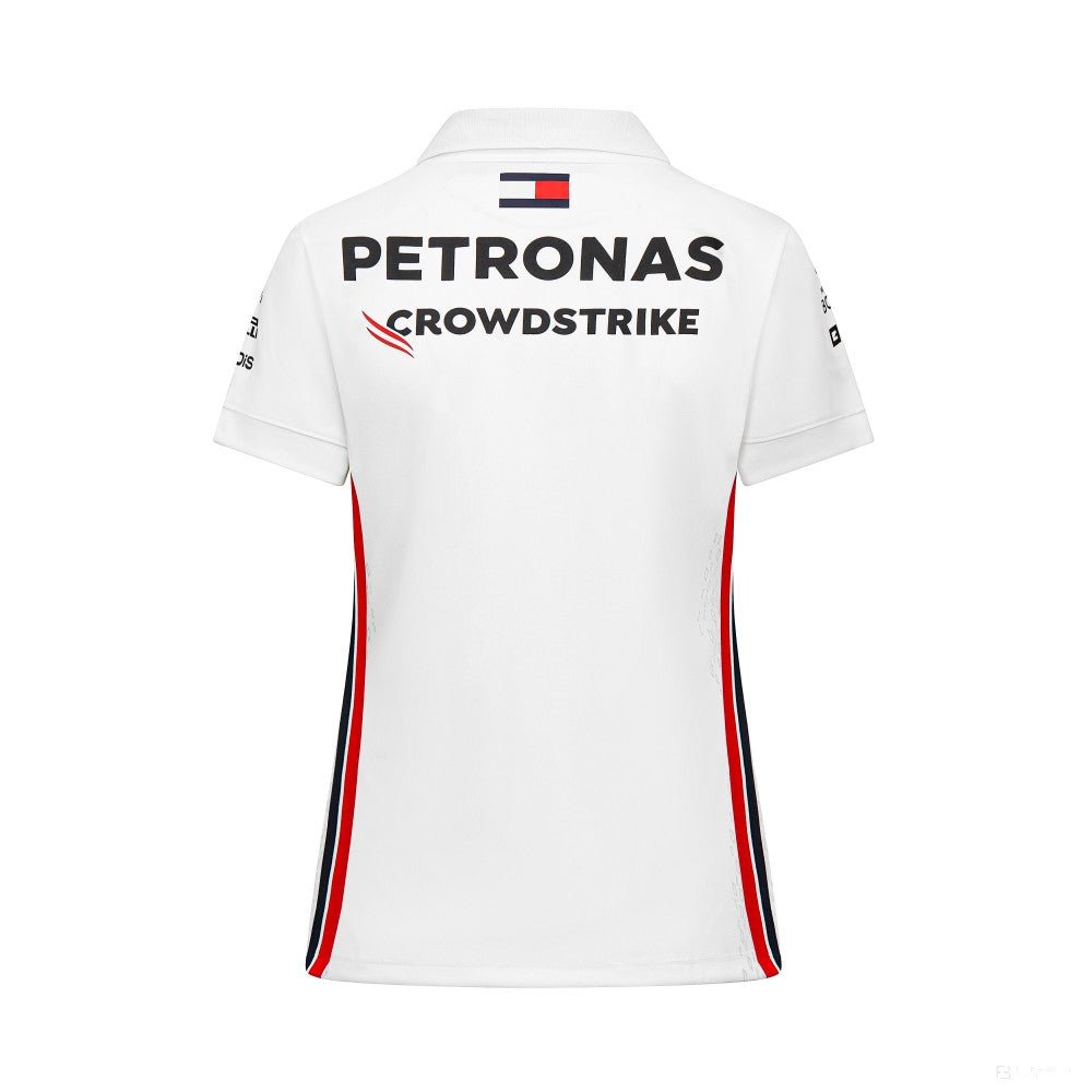 Mercedes galléros póló, csapat, női, fehér, 2023 - FansBRANDS®