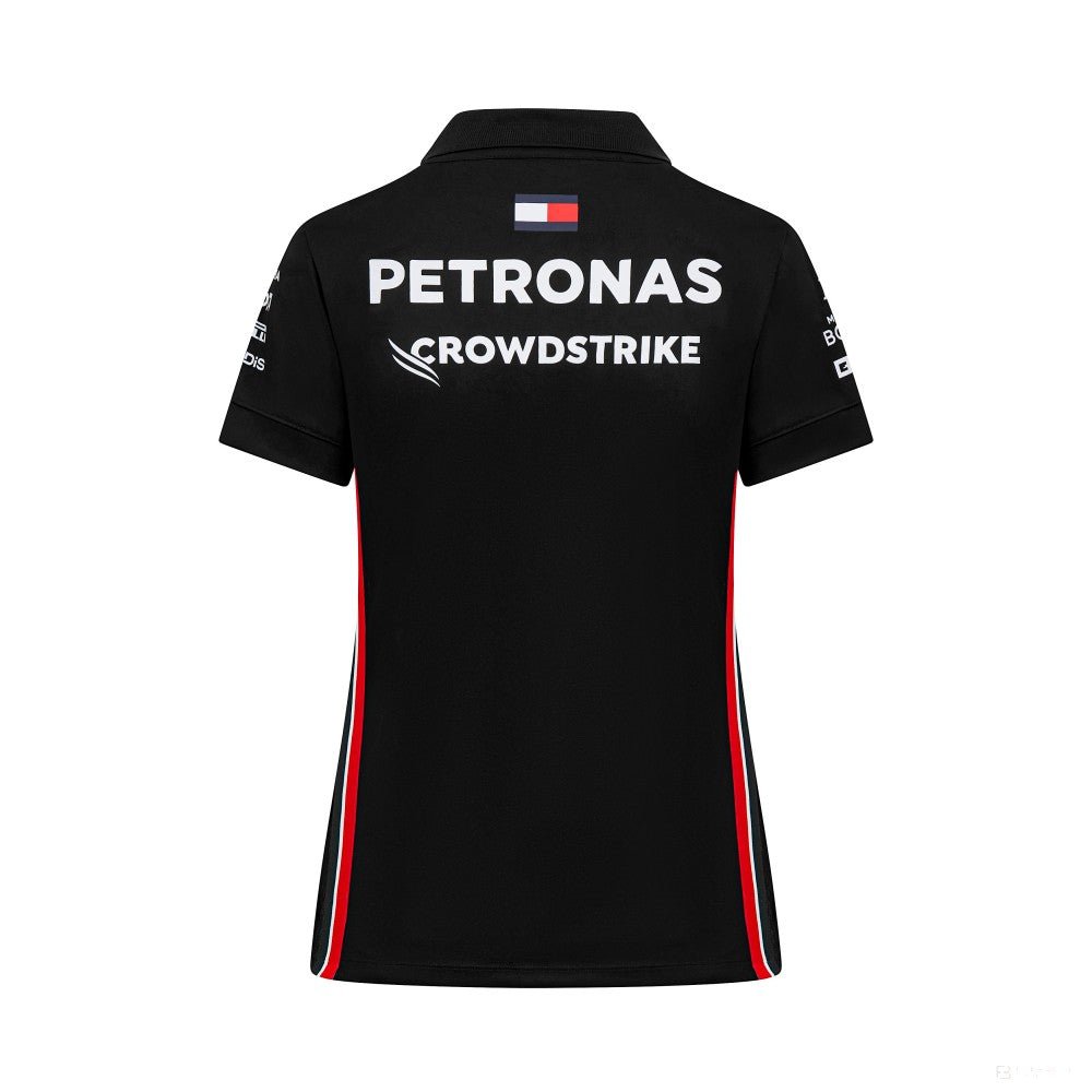 Mercedes galléros póló, csapat, női, fekete, 2023 - FansBRANDS®