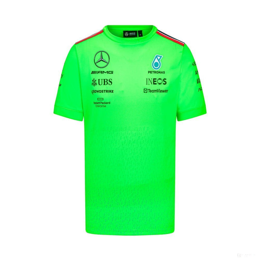 Mercedes környakú póló, set up, zöld, 2023 - FansBRANDS® - HU